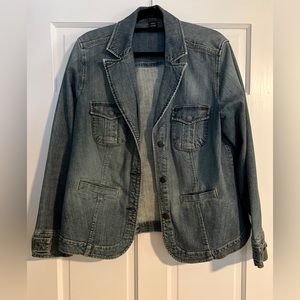 Venezia Jeans Denim three button blazer